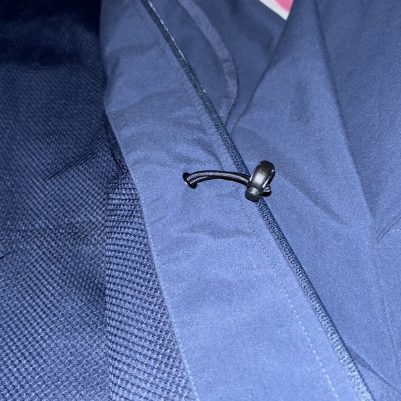 RBK Spring Windbreaker Women’s Hooded Waist Drawstring Sz. Large NWOT Navy Coat - Picture 9 of 14